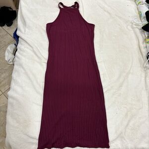 Burgundy dress